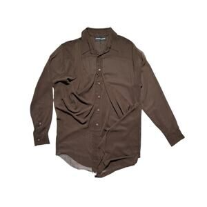 Draped sheer shirt